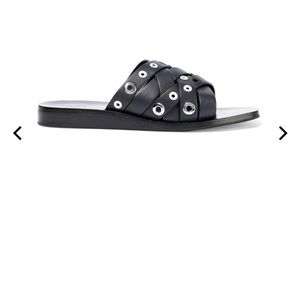 Rag & Bone leather studded slides